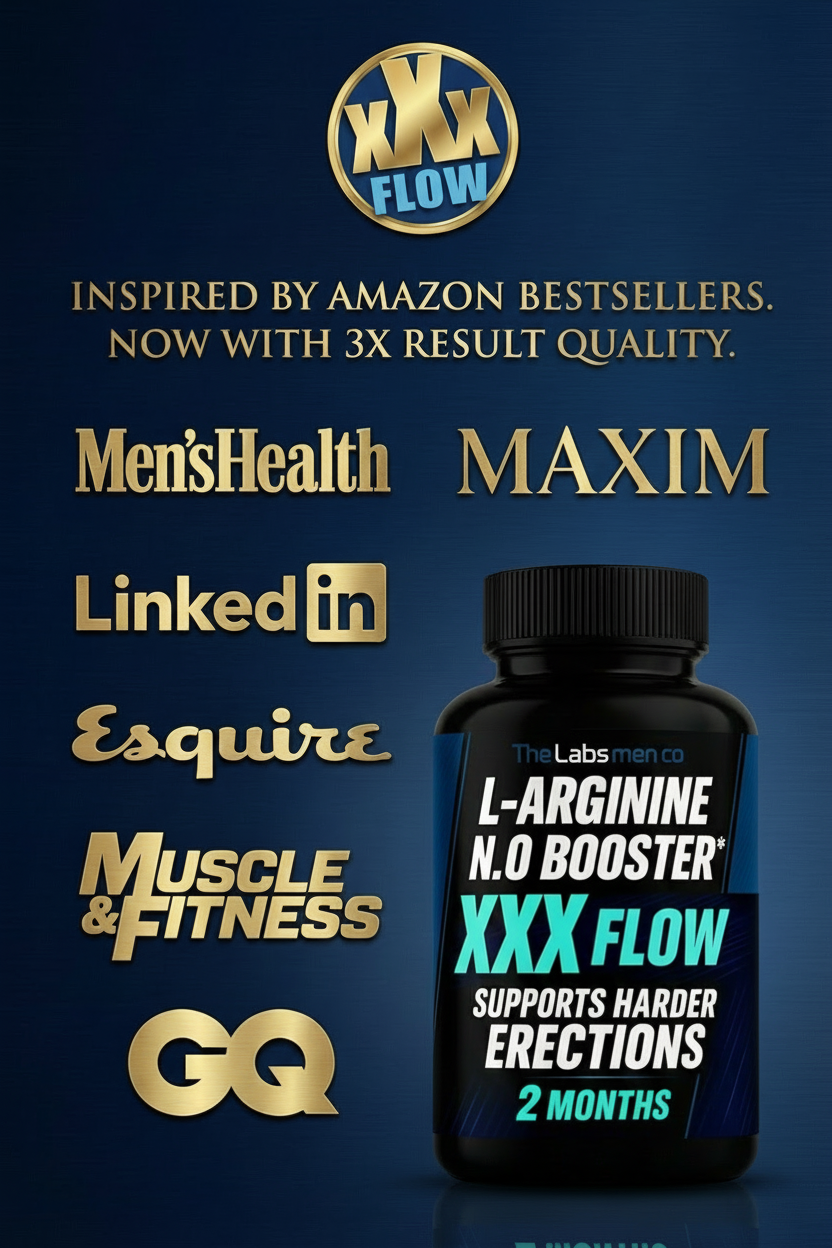 XXX Flow – Nitric Oxide Booster for Harder Erections (2-Month Supply 120 Capsules)